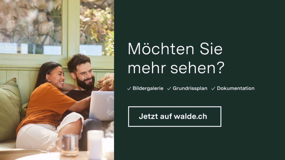 Wohnen mit Stil und Aussicht: 4.5-Zimmer-Neubau mit privatem Garten - Walde Immobilien AG