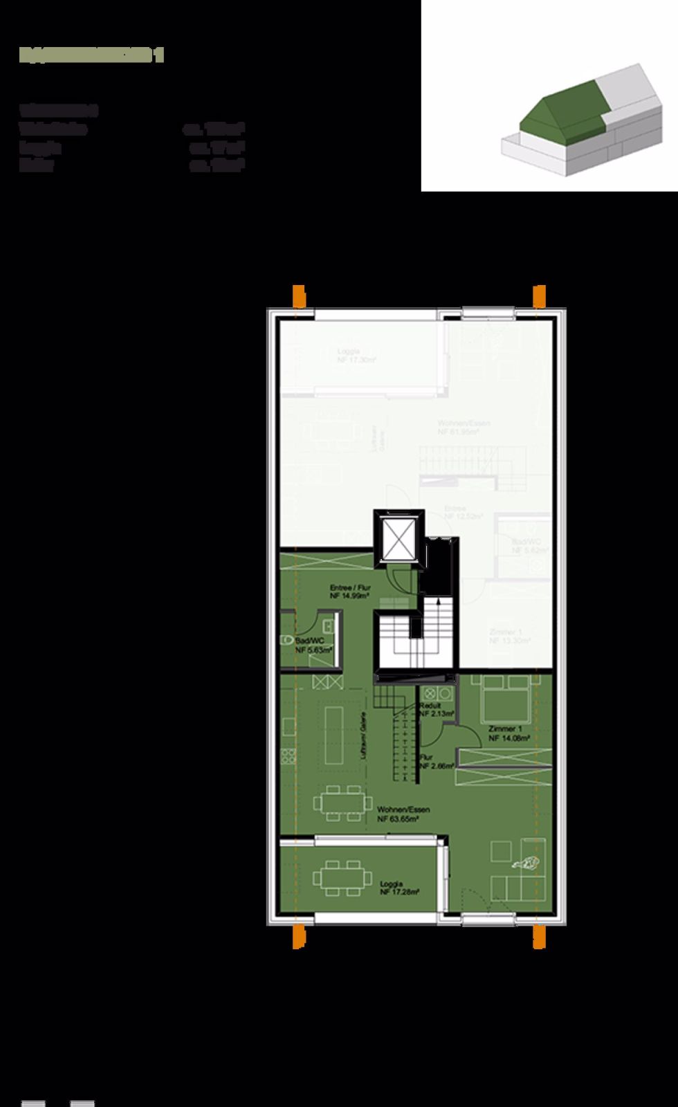 Erstbezug ab sofort möglich - grosszügige und helle Dachgeschoss-Maisonette-Wohnung - W6 - Bild 12