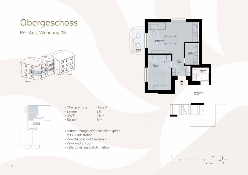 2 ½ Zimmer-Möblierte Wohnung in Disentis/Mustér kaufen - Bild 8