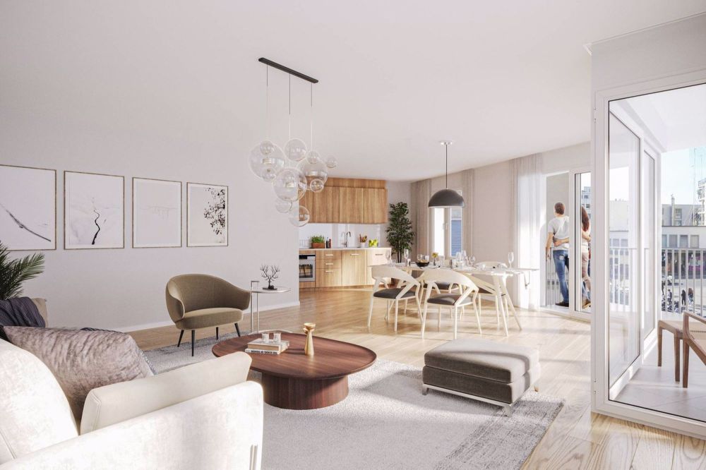 SUPERBE 4.5 PCES NEUF DE 99 m2 AVEC BALCON ET TERRASSE - Bild 4