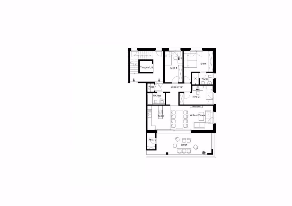 neue 4.5-Zi.-Eigt.-Wohnung - 1. Obergeschoss
