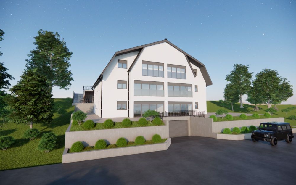 4.5-Zimmer-Dachwohnung mit Wintergarten & unverbaubarer Aussicht - Neubau in Rothenfluh (BL) - Bild 3