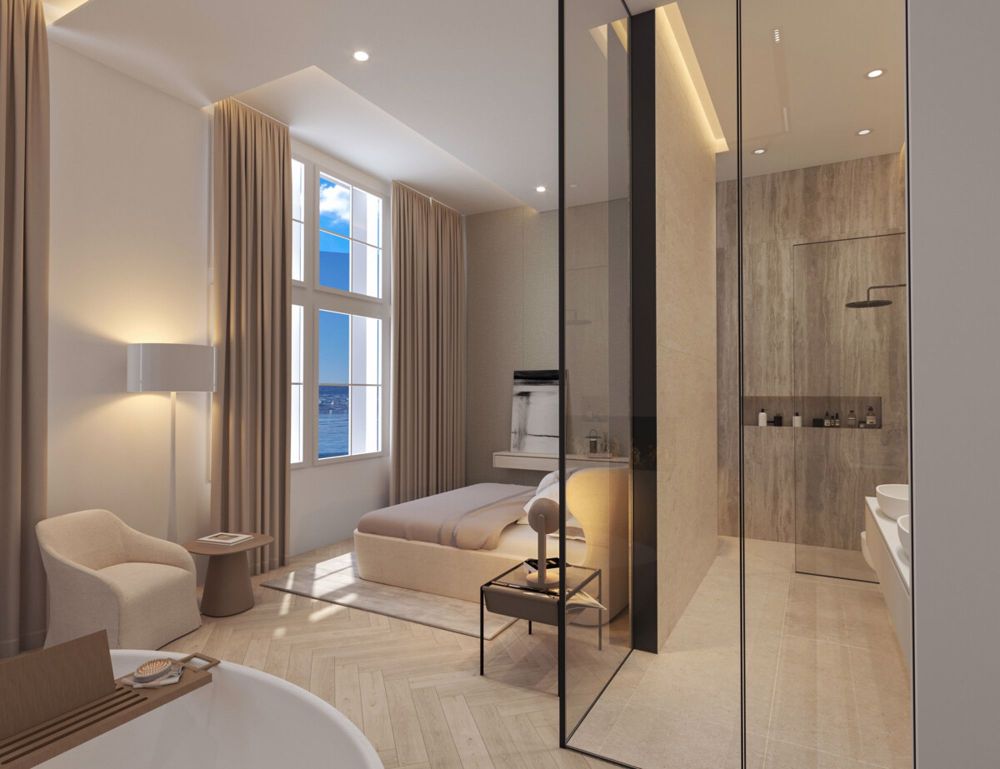 Luxuriöses Lakeshore Townhouse am Zürichsee - Masterbedroom
