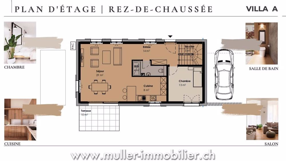 Neue Reihenhaus-Villa in einem historischen Weiler in der Broye - Bild 8