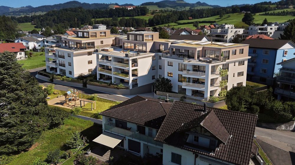 Neubau-Eigentumswohnung, 3.5 Zimmer mit Sitzplatz und Grünfläche in Gommiswald - Bild 2