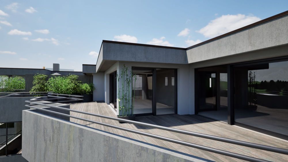 Exklusive 5.5-Zimmer-Attikawohnung mit Wintergarten und 77m2 Terrasse - Bild 1