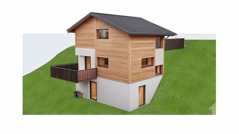 Torgon, chalet neuf 4.5 pièces avec garage ou couvert à voiture - Façade sud-est
