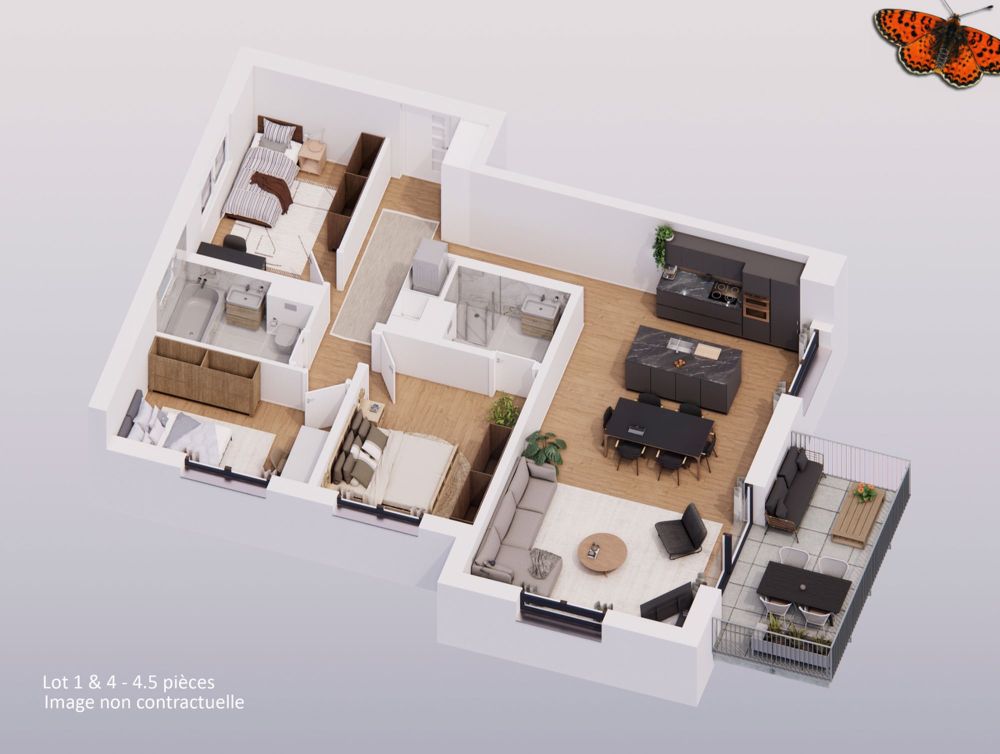 NEUES ANGEBOT - Prächtige 4½-Zimmer-Wohnung in Lentigny - Bild 7
