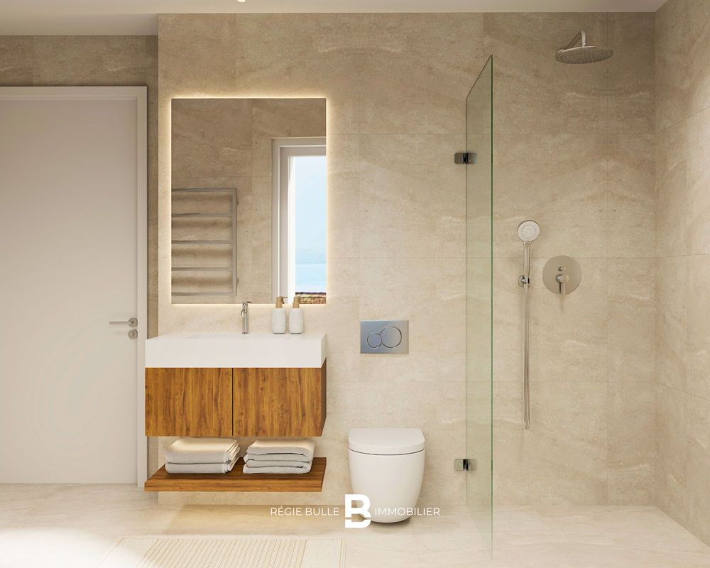 L'Écrin - Votre 4,5 pièces d'exception à St-Légier - Salle de bain