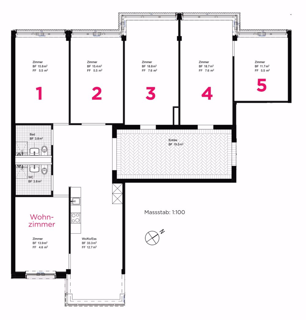 7-Zimmer-Genossenschaftswohnung zu vermieten - Bild 4