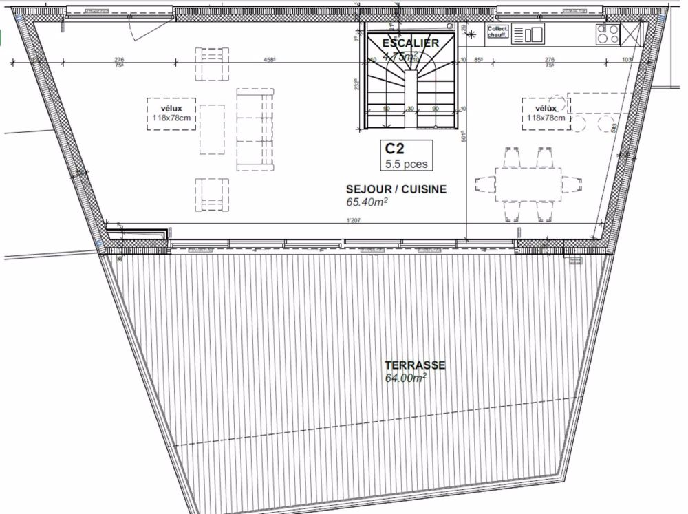 Dachgeschoss-Neubau mit 5,5 Zimmern im Duplex mit Terrasse und Blick auf den Genfer See - Bild 3