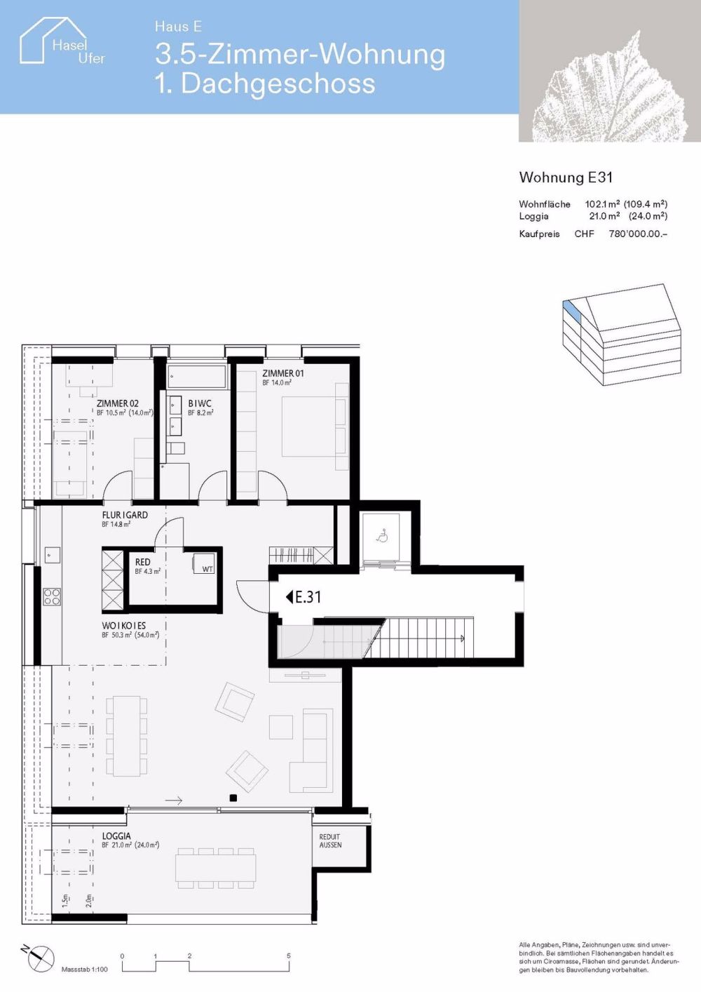 www.hasel-ufer.ch Wohnung E31 - Bild 4