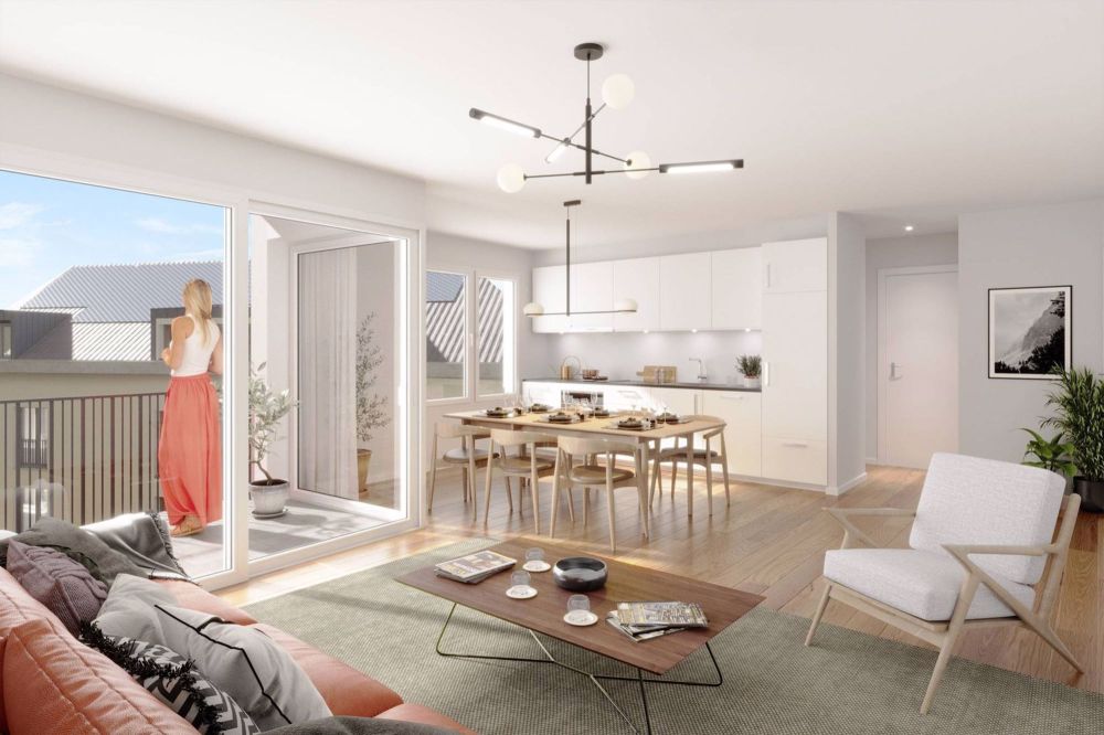 SUPERBE 4.5 PCES NEUF DE 99 m2 AVEC BALCON ET TERRASSE - Bild 3