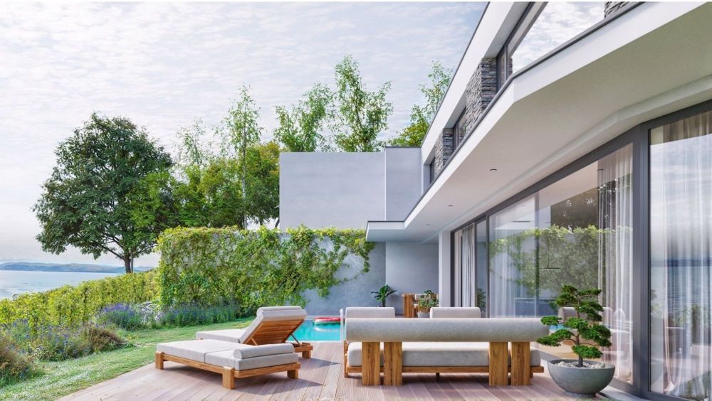 Vaste villa jumelle neuve avec piscine et vue lac - Bild 1