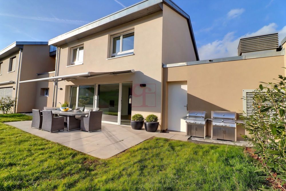 Rueyres-St-Laurent - villas d'angle jumelées - F/J - Simulation d'ameublement de la terrasse
