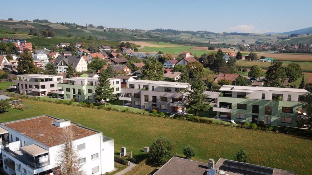Moderne 4.5-Zimmer-Gartenwohnung in Hallau - Gesamtansicht