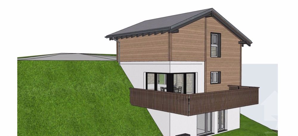 Torgon, neues Chalet mit 4,5 Zimmern und Garage oder Carport - Façade sud-ouest