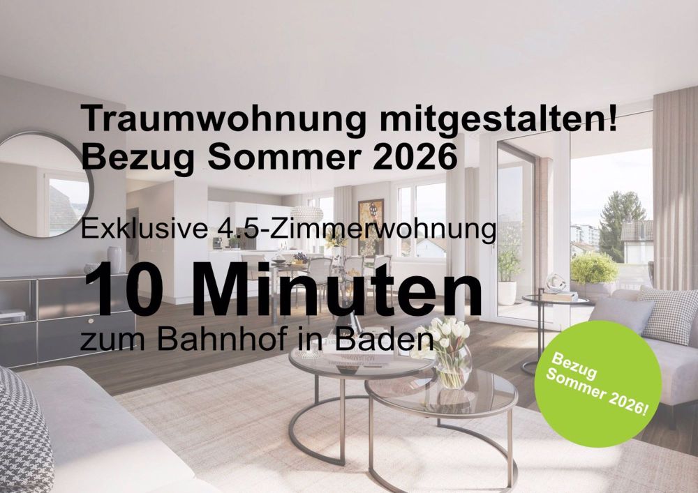 Traumwohnung mitgestalten: Exklusive 4.5-Zimmer Wohnung - Bild 1