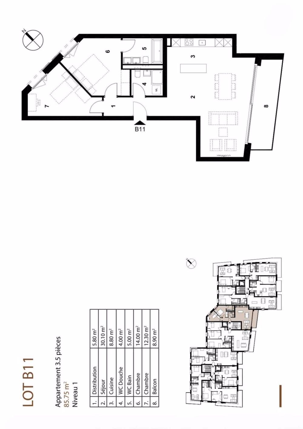 Wohnung mit 3.5 Zimmern - Bild 11
