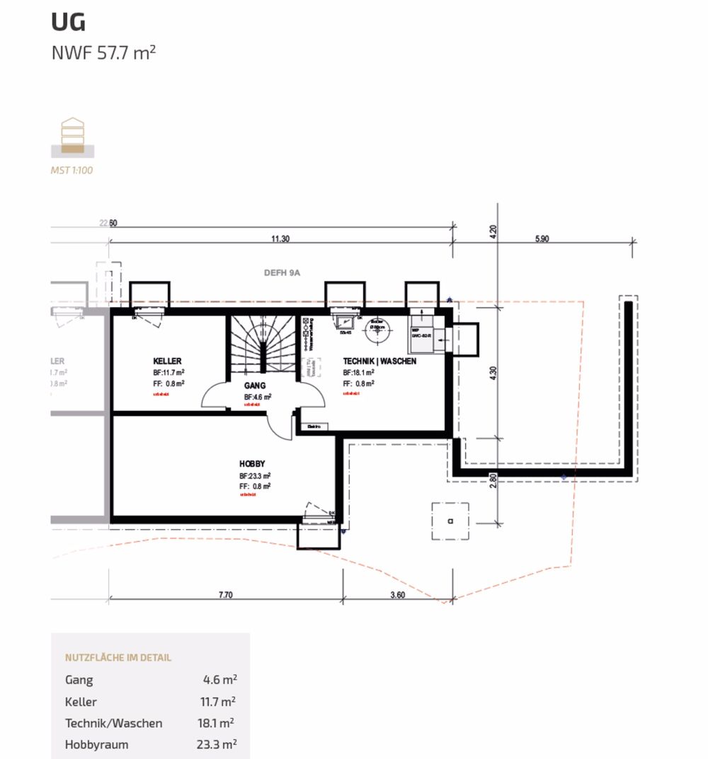 NEUBAU: XXL Doppel-Einfamilienhaus mit 194m2 NWF und grossem Garten - Bild 7