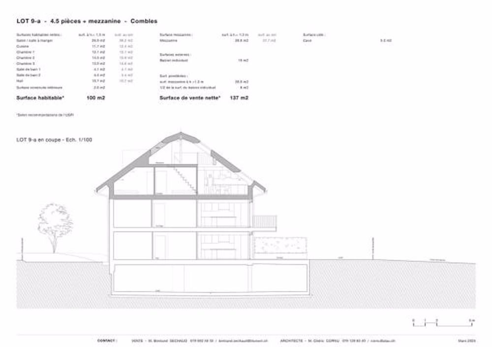 Bel appartement dans les combles avec mezzanine et grand balcon - Bild 4