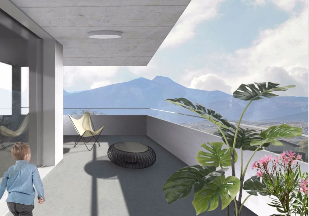 Appartement 3,5 Zimmer mit Garten gegenüber dem Golf von Sierre - Bild 2