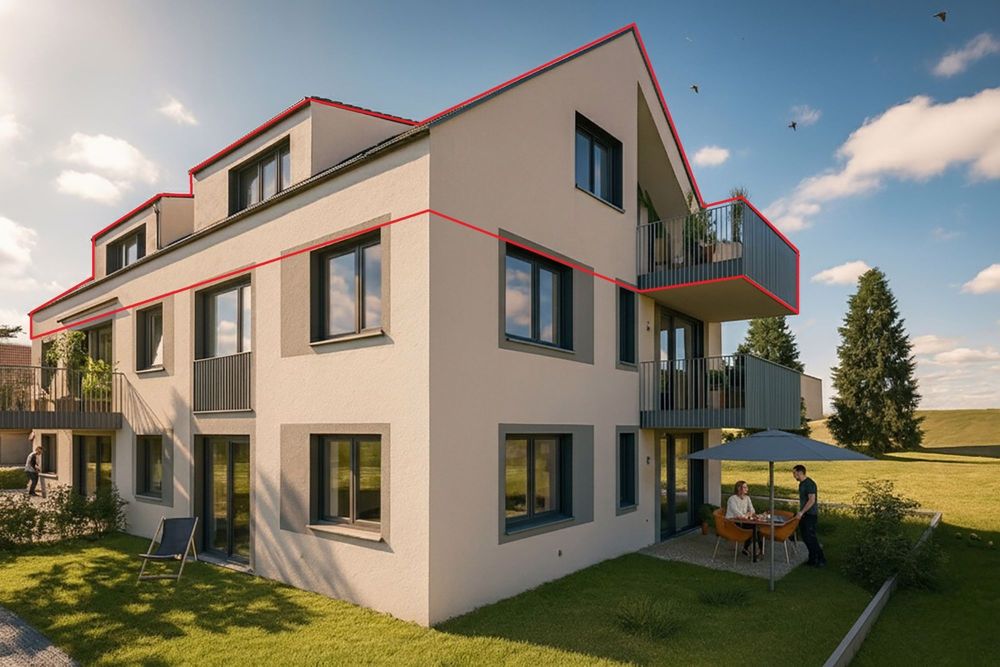 Neubauprojekt Bündtenstrasse mit fünf Wohnungen (Wohnung 5) - Visualisierung