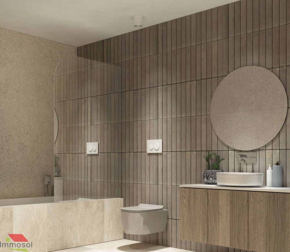 Daillens - Appartement Neuf avec Jardin et Parking au Sous-sol - Immosol | Daillens | Perspective Salle de bains