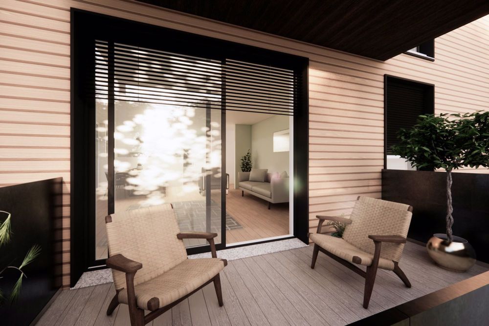 Neue barrierefreie Gartenwohnung mit zwei Sitzplätzen - Aussenflächen