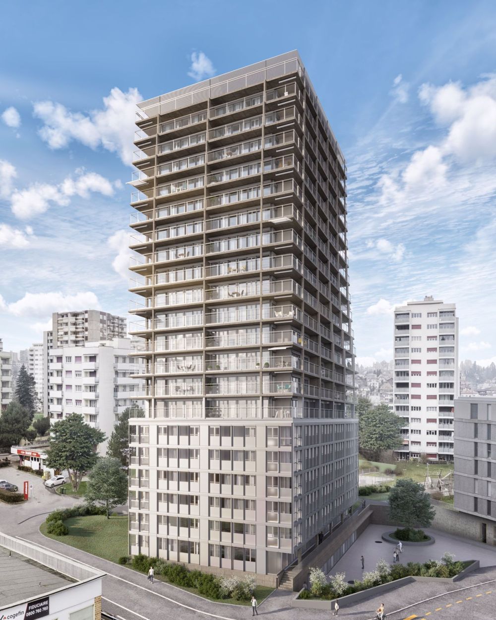 Letzte Chance! Nur noch 2 Apartments mit 2,5 Zimmern in ganzem Projekt verfügbar. Lassen Sie diese Gelegenheit nicht verpassen! Apartment mit 2,5 Zimmern im 11. Stock, westlich ausgerichtet mit Blick auf Beaumont - Bild 5