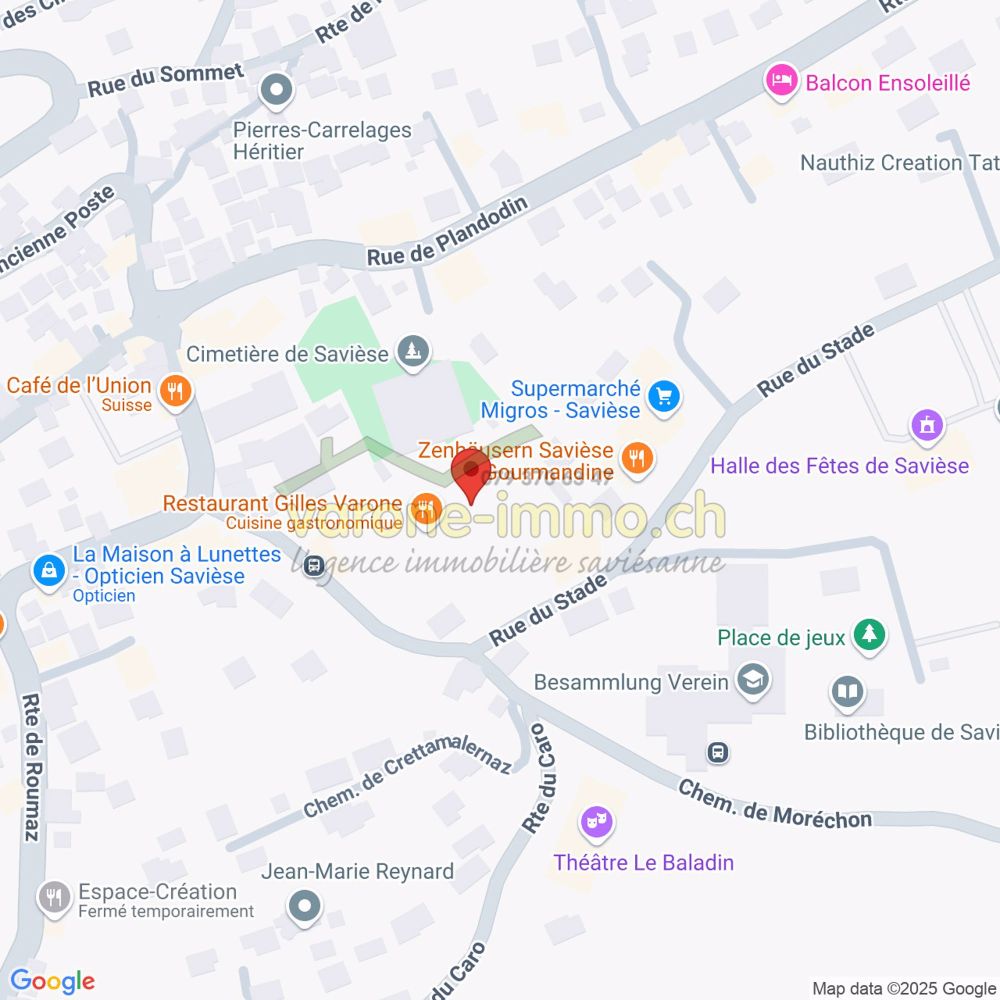 Zu vermieten in Saint-Germain / Savièse - Studio - Plan de situation