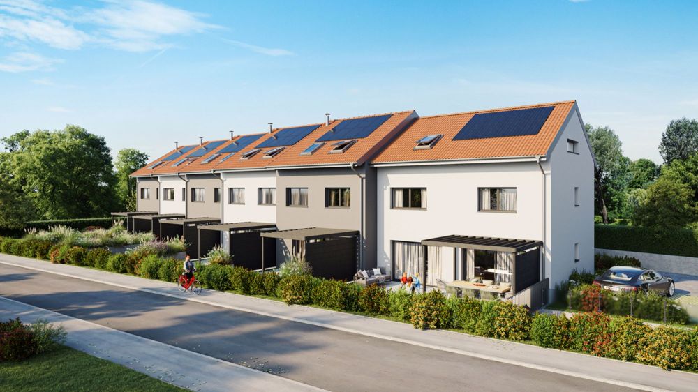 6 VILLAS CONTIGUES PARKING SOUTERRAIN PAC AIR-EAU + PANNEAUX SOLAIRE - Bild 1