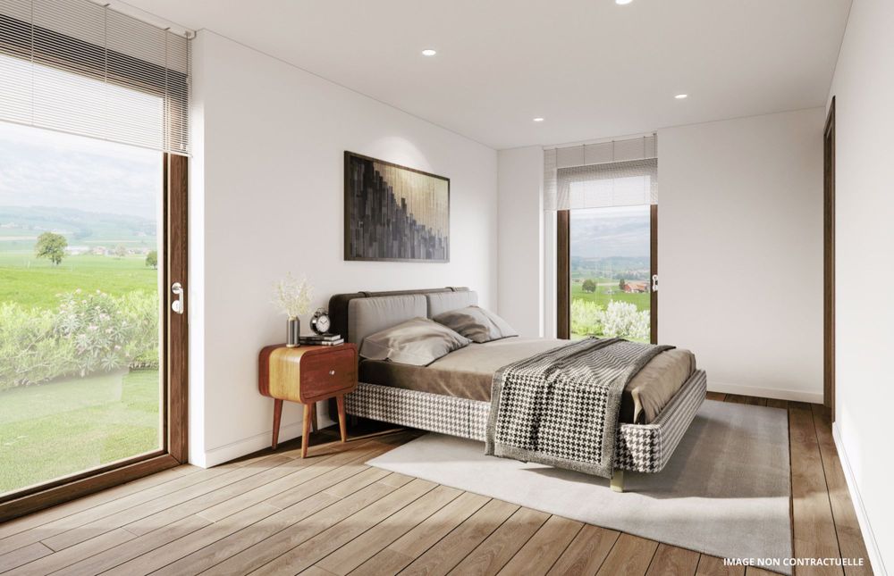 Garten von 216 m2 - Panoramablick - 3,5 Zimmer im Bau - Bild 7