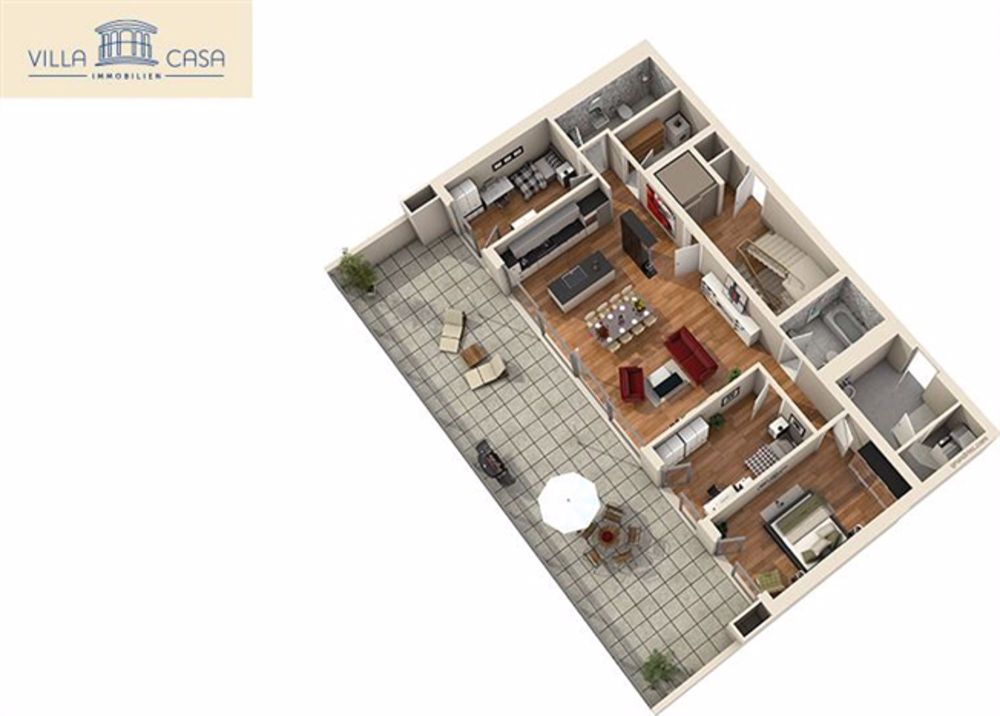 4.5-Zimmer-Wohnung mit 88 m² Terrasse, grosszügiger Küche/Wohnbereich und 2 grosse Bädern - Bild 13