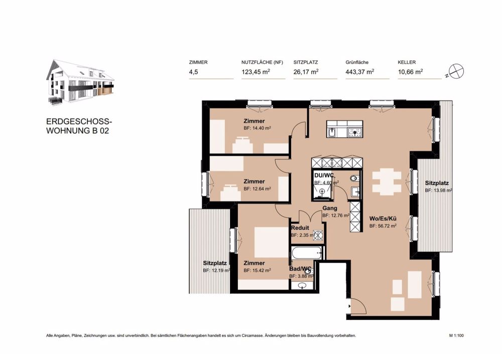Ein Zuhause, das mehr als nur vier Wände bietet - Grundriss B02