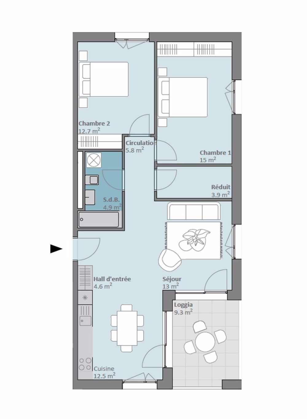 Neue Promotion Prilly Buissonnière - 3,5 Zimmer 2. Etage - Bild 12