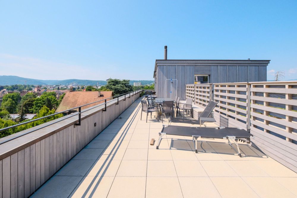 Exklusive 5.5-Z'Attika-Maisonette Wohnung im Herzen von Rheinfelden - Dachterrasse Attikageschoss / Roof terrace attic floor