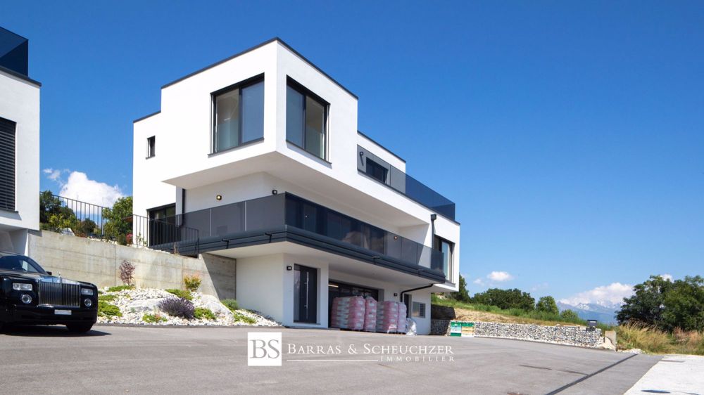 Superbe maison contemporaine neuve - Façade Sud-Ouest