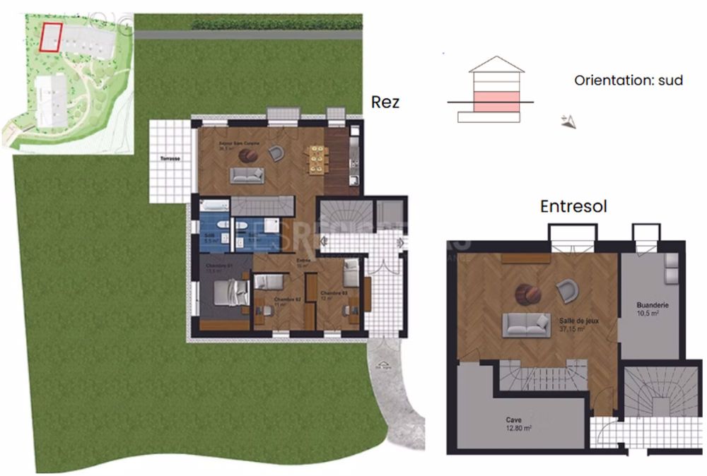 Appartement neuf de 5 pièces à Peney - Confort moderne, jardin & calme - Bild 6