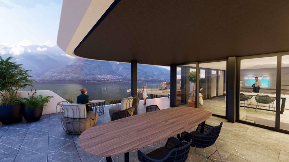 MINUSIO - Duplex-Penthouse mit Seeblick und grosszügigen Terrassen - Bild 4