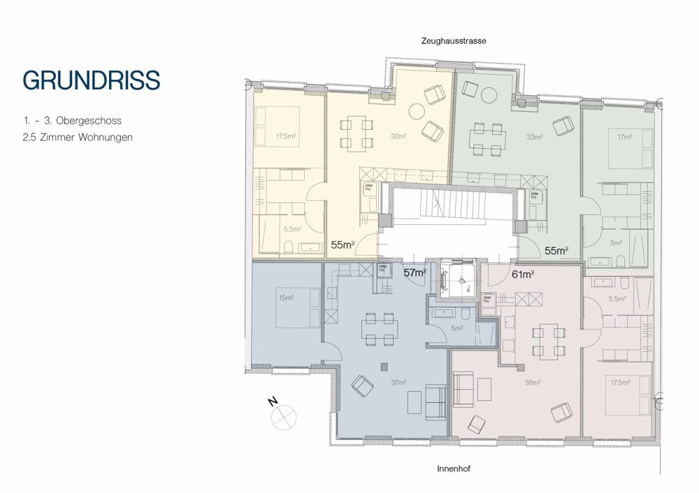 Erstbezug: Zwölf exklusive 2.5 Zimmer Wohnungen in unmittelbarer Nähe zum Hauptbahnhof - Bild 4