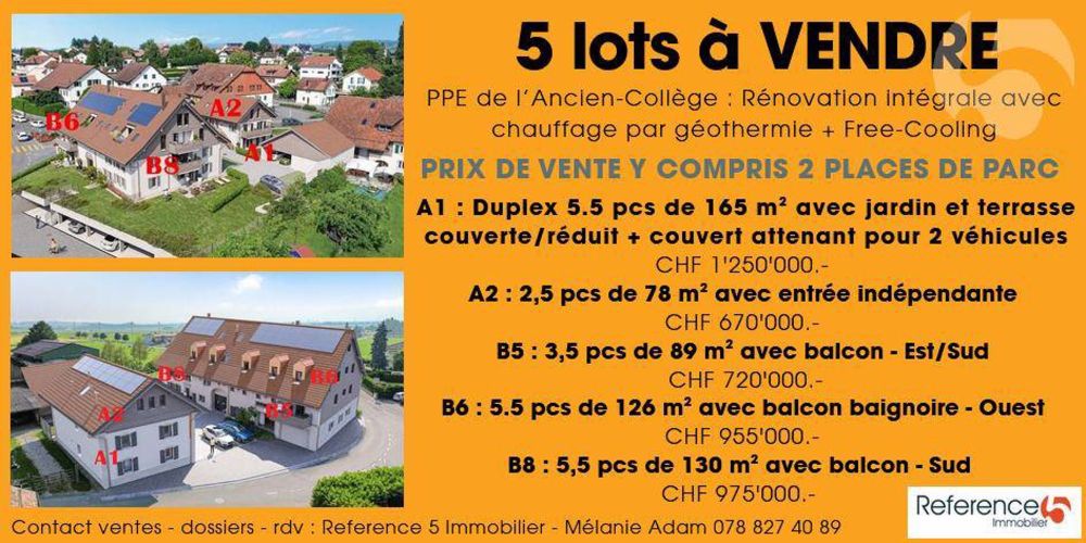 Villars-le-Terroir, chantier ouvert : Spacieux 5.5 pcs de 130 m2 avec balcon Sud - Bild 1