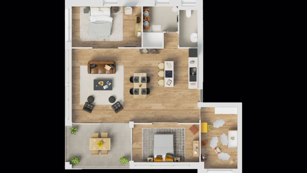 Großzügiges Loft mit 82m² im 1. Stock in Grandson - les Sources: Lot 4 - Bild 11