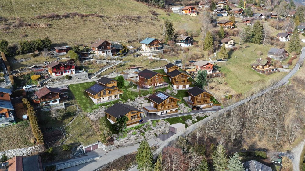 Crésuz - Magnifiques chalets de 4.5 pces à 5.5 pces - Emplacement du projet