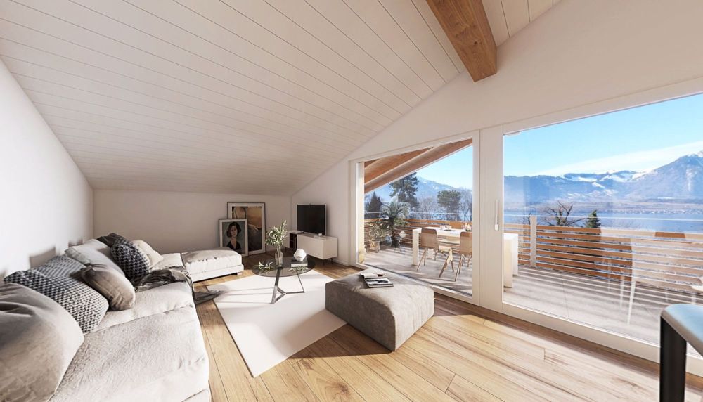 Neubauprojekt 16 Eigentumswohnungen in Gunten (Sigriswil) - Haus A - DG Ost