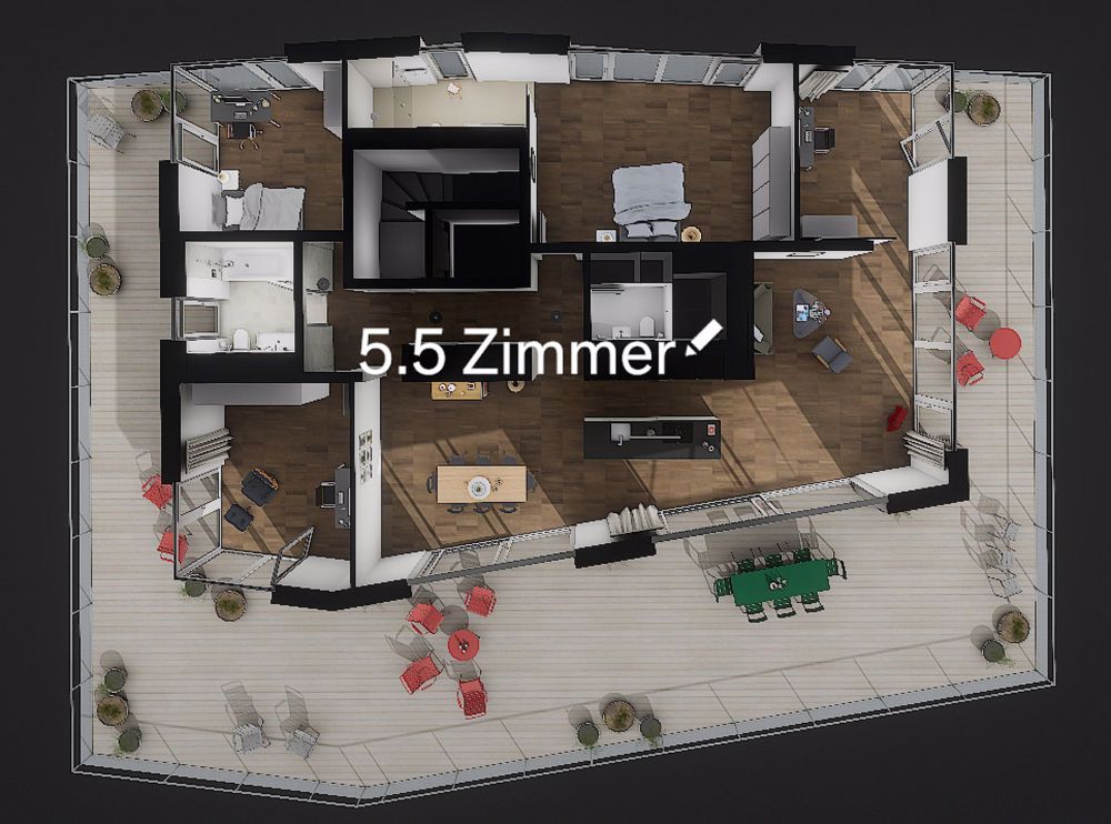EINZIGARTIGE ATTIKAWOHNUNG MIT RUND 200M2 DACHTERRASSE - Bild 3