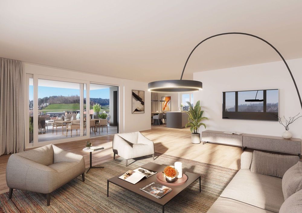 Attraktive 4 1/2 - Zimmerwohnungen in Bäretswil mit 150m2 Gartenfläche, 21 m2 gedeckter Sitzplatz - Bild 2