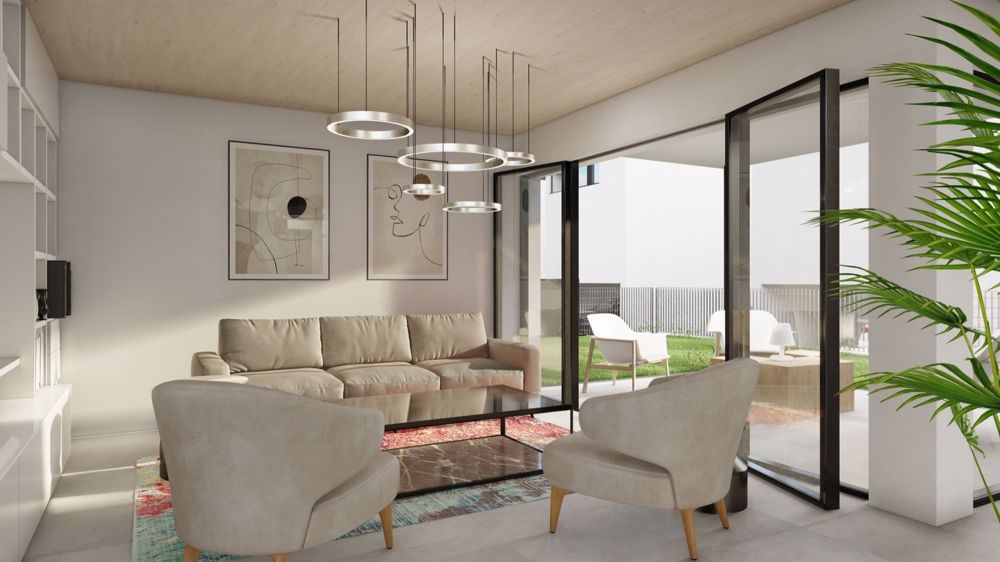 MODERNE VILLE INDIPENDENTI CON CHARME_VILLA B - Soggiorno - angolo libreria