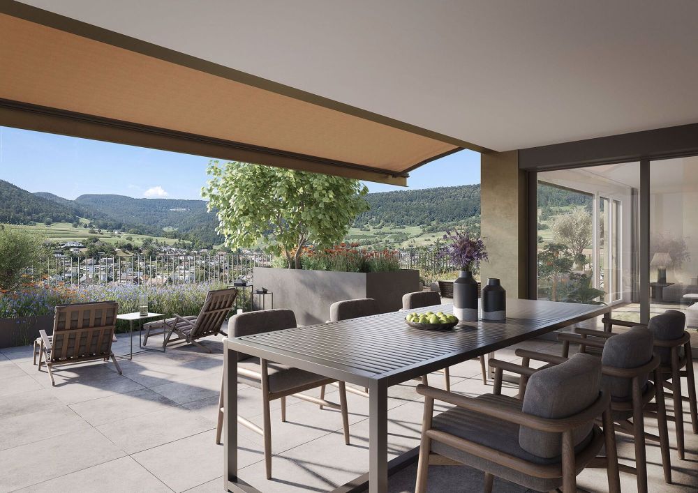 Terrassenhaus mit Weitsicht über Erlinsbach - Bild 1