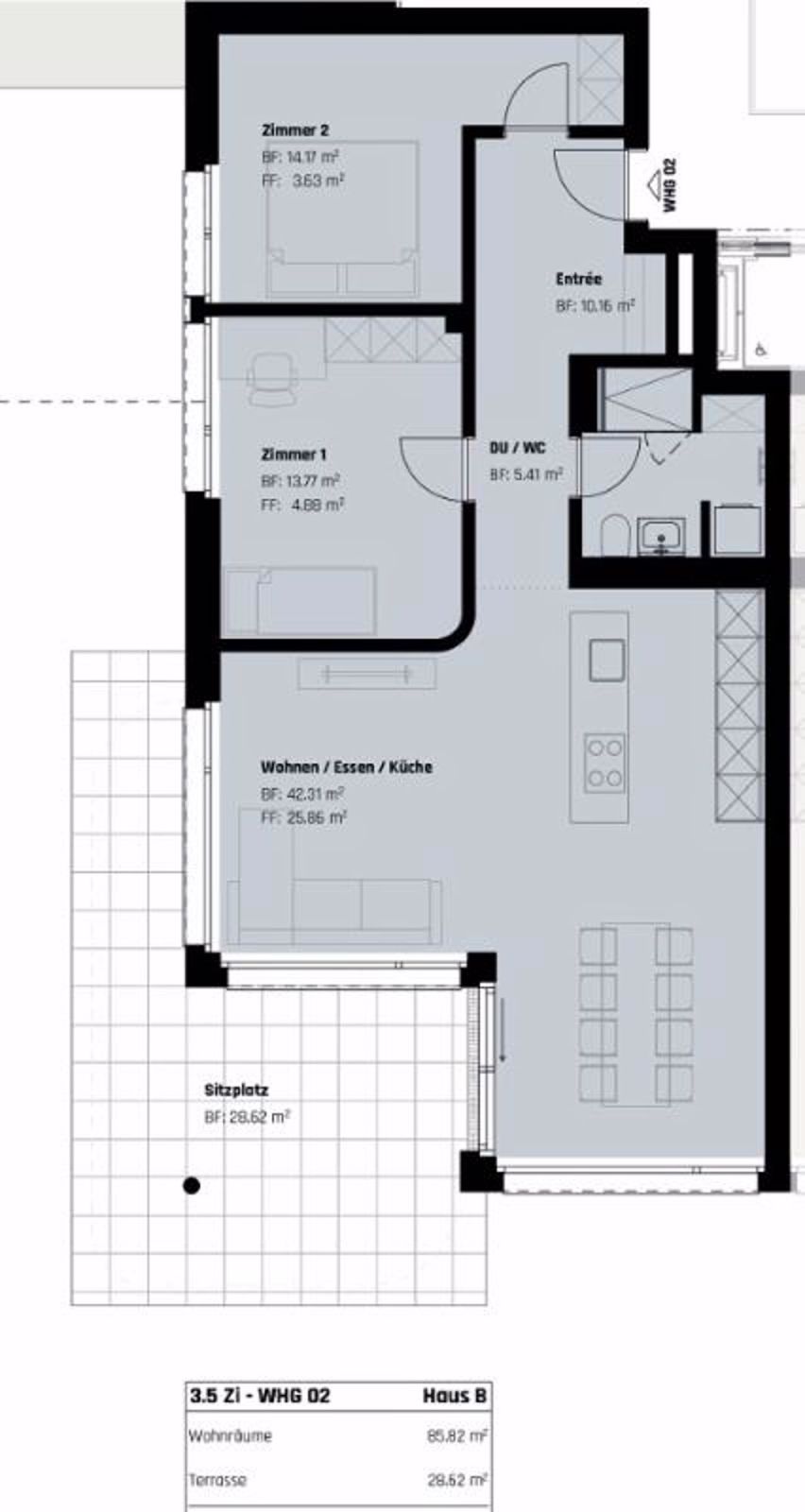 attraktive 3.5-Zimmerwohnung im EG - Bild 1